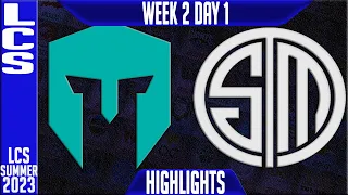 IMT vs TSM Highlights | LCS Summer 2023 W2D1 | Immortals vs Team Solomid