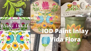 IOD Paint Inlay | Vida Flora | designed by Debi Beard