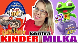 KINDER JOY kontra MILKA SECRET BOX *FIGURKI HARRY POTTER* #milkasecretbox #kinderjoy