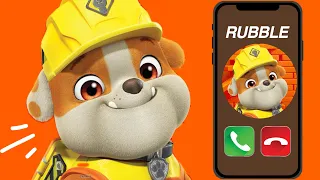 Llamando al Teléfono de Paw Patrol (Rubble), quiere escucharte