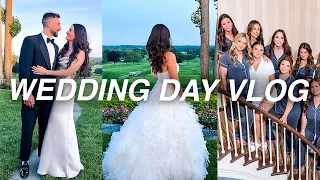 WEDDING DAY VLOG | day in the life of a bridesmaid, first looks, vows and wedding inspo