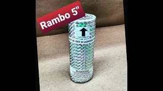 What's inside a Rambo canister shell firework?