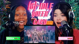 (여자)아이들((G)I-DLE) - '퀸카 (Queencard)' Official Music Video reaction