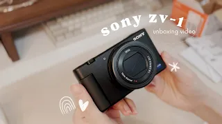 sony zv-1 - aesthetic unboxing