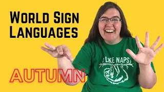 How to Sign FALL / AUTUMN 🍂 in World Sign Languages (like CSL, ISL, ASL, BSL, JSL, and more!)