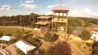 Double Down Ziplines at the U.S. National Whitewater Center in Charlotte, NC