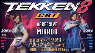Tekken 8 CBT Agressive Asukas Mirror Match