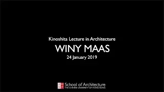 Winy Maas lecture at CUHK School of Architecture
