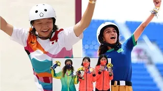 Olympic Gold Medal just at age 13 by Japan's Momiji Nishiya in Women's Skateboarding