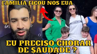 Gusttavo Lima em São José do Rio Preto enquanto a FAMÍLIA está nos EUA “Eu preciso chorar”