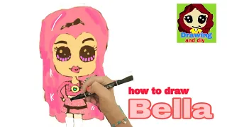 how to draw Bella from rainbow high fashion dolls 🌈🌈