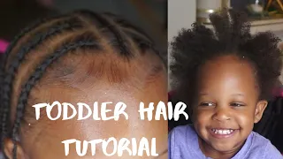 Easy Toddler Hair Tutorial l Braids | Natural Hairstyles for a two year old
