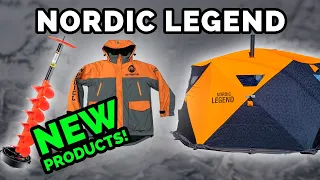 NEW Nordic Legend Ice Auger, Ice Fishing Hub Shelter & Ice Suit