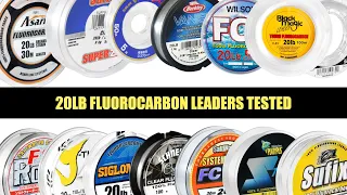 Tested | 20lb Fluorocarbon Leaders | Abrasion, Strength, Diameter, Price