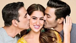 Akshay Kumar & Dhanush KISS Sara Ali Khan For Their Upcoming Film Atrangi Re