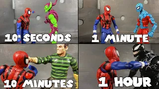 SPEED CHALLENGE: Spider-Man stopmotion in 10 seconds | 1 minute | 10 minutes | 1 hour