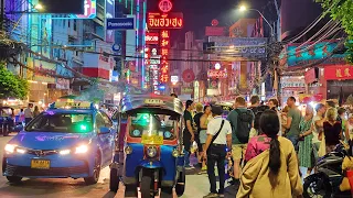 4K 🇹🇭 Walking around Chinatown in Bangkok, Thailand (August 2023)