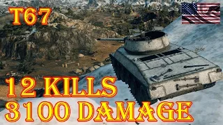 Best replays  T67  12 Kills,  3.1k Damage Sacred Valley World of Tanks