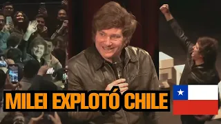 MILEI ANTE UNA MULTITUD EN CHILE 🇨🇱