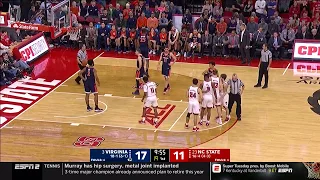 2019.01.29 #3 Virginia Cavaliers at #23 NC State Wolfpack Basketball