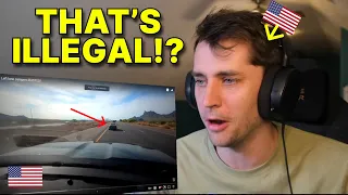 American reacts to Left Lane Hogs getting PULLED OVER by police!