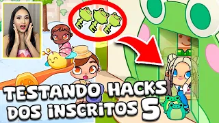 😱 TESTANDO SEGREDOS E HACKS SECRETOS DOS INSCRITOS NO PAZU AVATAR WORLD #5