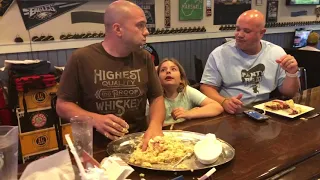 Daddy’s not a quitter Joes Oasis pierogi challenge