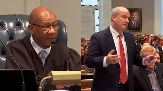 Judge warns defense attorney Jim Griffin not to tweet any more during trial: full video