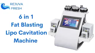 6 in 1 Fat Blasting Lipo Cavitation Machine, Powerful Functions