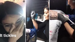 Kylie Jenner giving a TATTOO to a man! (FULL VIDEO)