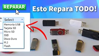 ✅Esto Repara TODAS las Memorias USB, Micro SD, Tarjeta SD 2024 │ Quita Protección de Escritura y MAS