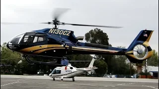 Airbus EC130 Executive Helicopter Start-Up, Takeoff & Landing VNY (N130CZ) H130 Crashed on 2-9-24