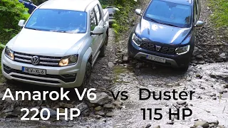 Dacia Duster 4x4 vs VW Amarok Soft Offroad