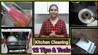 12 Kitchen Cleaning Tips and Tools | Kitchen Hacks | Kitchen Cleaning Ideas