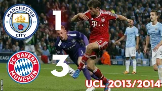 Manchester city vs Bayern munchen [1-3] |Highlight & all goal  (ucl 2013/2014)