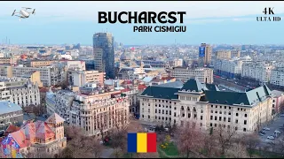 Flying Over Bucharest Romania, 4K Ulta HD Drone Video