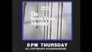 WNEW The Seven Dials Mystery promo, 1981