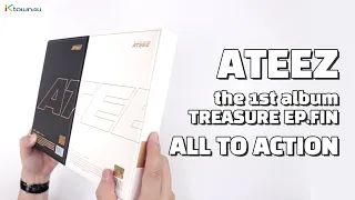 Unboxing & Giveaway ATEEZ "TREASURE EP.FIN: ALL TO ACTION" 1st album, 에이티즈 언박싱 Kpop Ktown4u