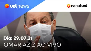 Omar Aziz fala de nova temporada da CPI e embate de Bolsonaro e STF  | UOL News Noite (29/07/2021)