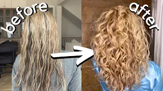 HOW TO DIFFUSE WAVY HAIR: more volume & definition