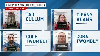 4 charged with murder, kidnapping in disappearance of 2 women last seen in Oklahoma