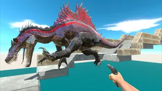 I Lured the Mutant Spinosaurus Falling into The Hole | Animal Revolt Battle Simulator