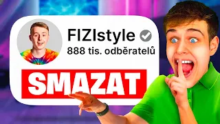 SMAZAL jsem YouTube KANÁL mému kamarádovi... (Minecraft)