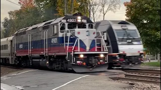 Cool autumn afternoon railfanning and NJT’s MBPJ Line. Classic diesels and NS trains. 10/18/23