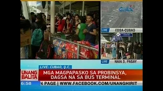 UB: Mga magpapasko sa probinsya, dagsa na sa bus terminal