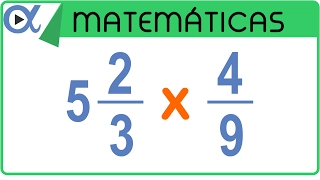 ✖️ Multiplicación de una FRACCIÓN MIXTA por una FRACCIÓN PROPIA 👉 con Diferente Denominador