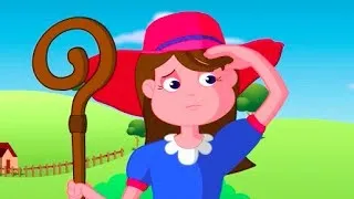 Little Bo Peep Has Lost Her Sheep Nursery Rhyme | Cartoon Animation Songs For Children