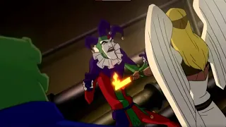 Joker(Jester) Is Killed By Crime Syndicate - Justice League: Crisis On Two Earths