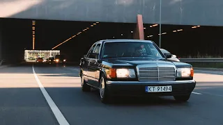Evening ride - Mercedes Benz S Class w126