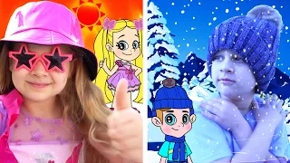 Diana and Roma NEW Hot Vs Cold Adventures in a Magical Cartoon World! Cartoon for Kids Compilation